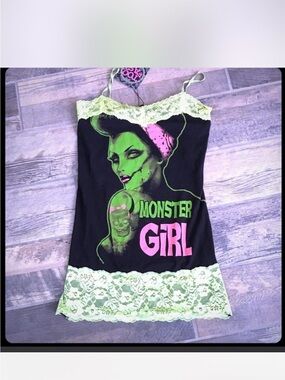 IN SEARCH OF Too Fast Black Neon Green & Pink shirt